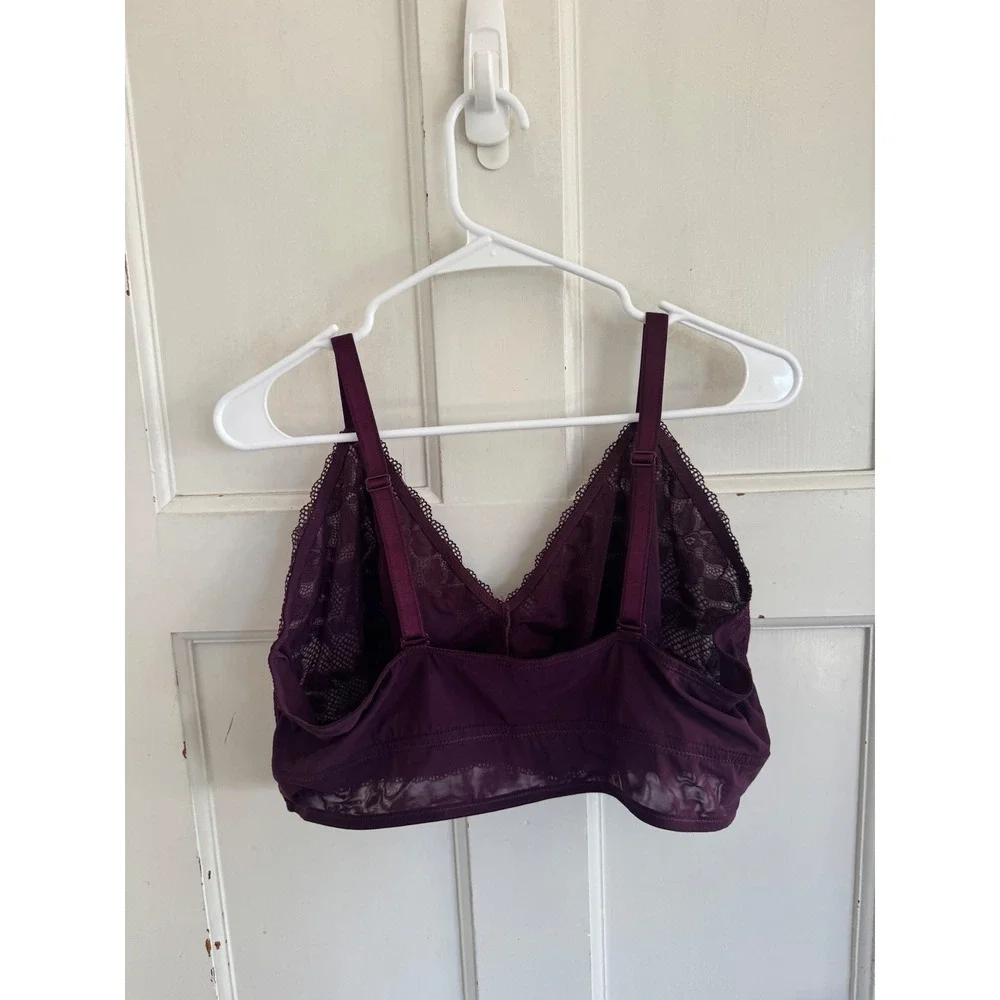 Torrid burgundy purple lace bralette size 2 (2x or 18/20)